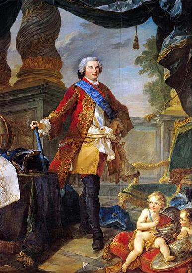  Portrait of Louis Dauphin of France with a Plan of the Siege of Tournai